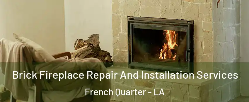 Brick Fireplace Repair And Installation Services French Quarter - LA