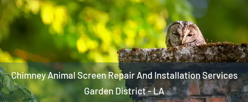 Chimney Animal Screen Repair And Installation Services Garden District - LA