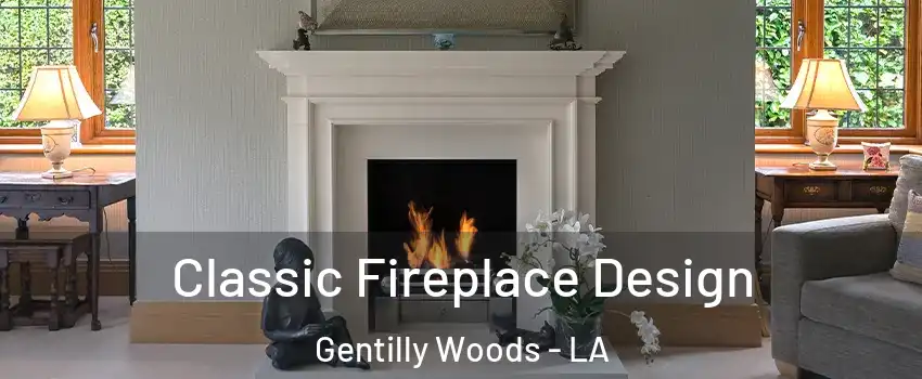 Classic Fireplace Design Gentilly Woods - LA