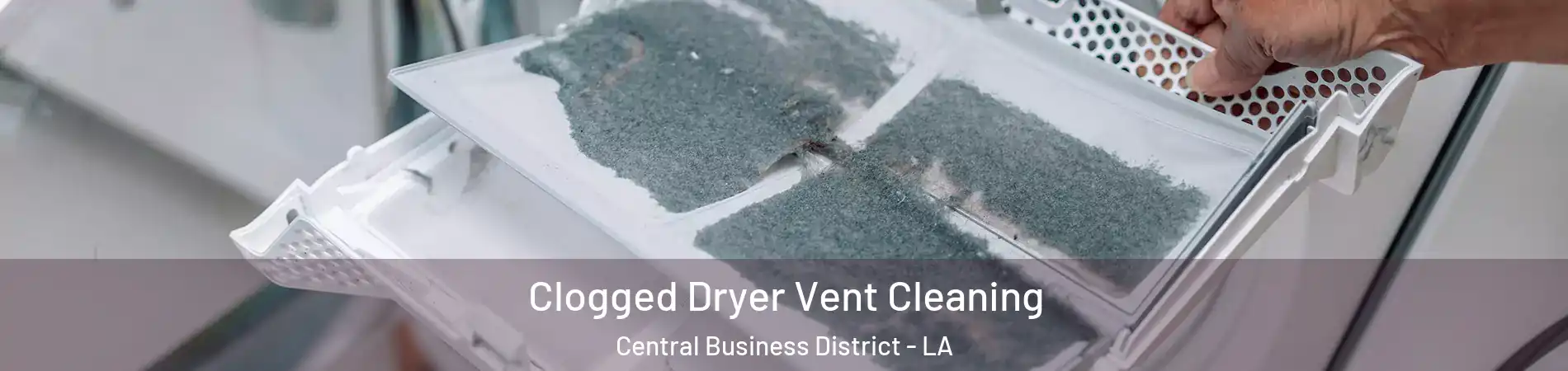 Clogged Dryer Vent Cleaning Central Business District - LA