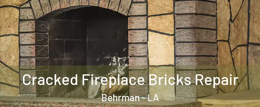 Cracked Fireplace Bricks Repair Behrman - LA