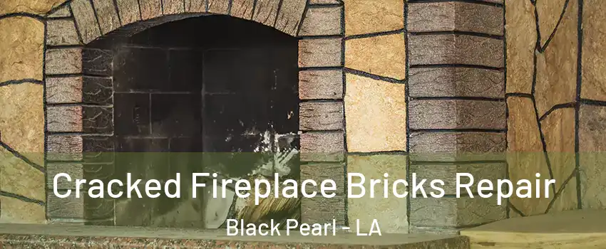 Cracked Fireplace Bricks Repair Black Pearl - LA