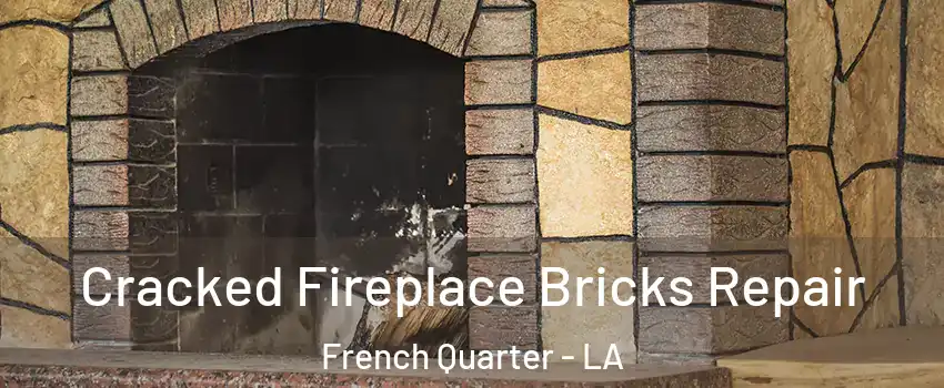 Cracked Fireplace Bricks Repair French Quarter - LA