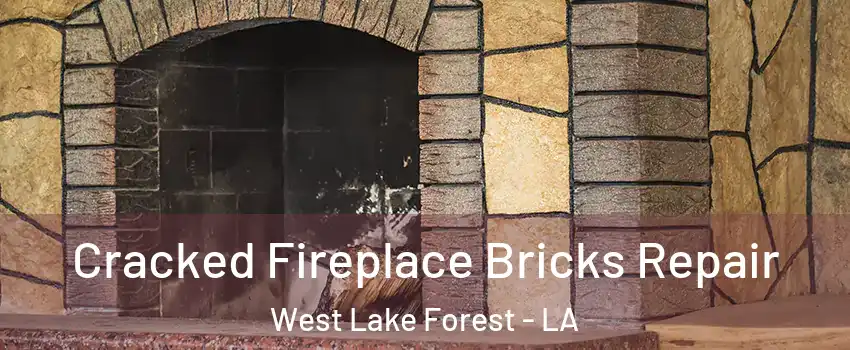 Cracked Fireplace Bricks Repair West Lake Forest - LA