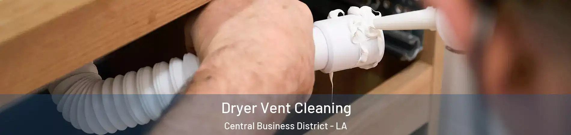 Dryer Vent Cleaning Central Business District - LA