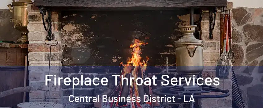 Fireplace Throat Services Central Business District - LA