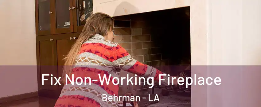 Fix Non-Working Fireplace Behrman - LA