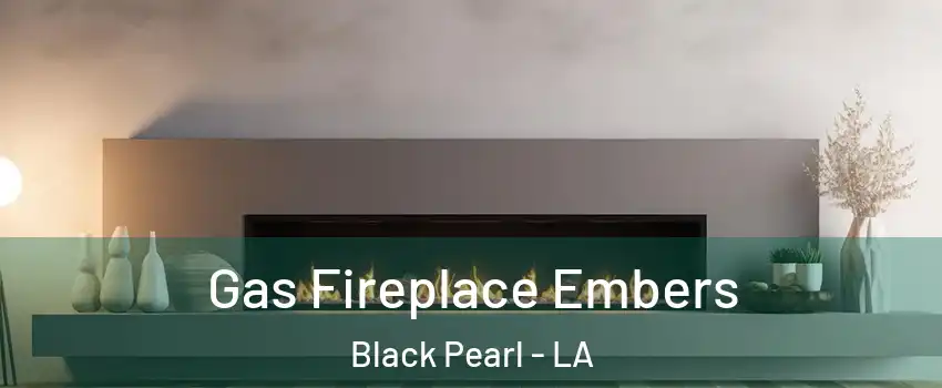 Gas Fireplace Embers Black Pearl - LA