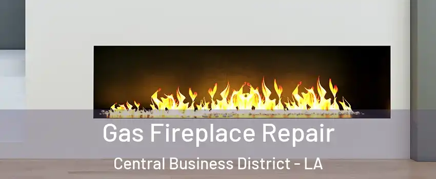 Gas Fireplace Repair Central Business District - LA