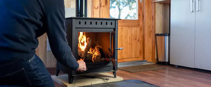 Open Hearth Wood Fireplace Installation in Uptown, LA