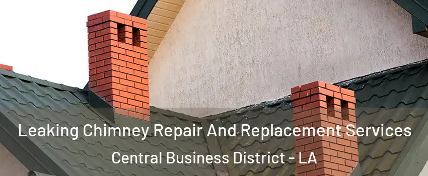 Leaking Chimney Repair And Replacement Services Central Business District - LA