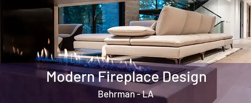 Modern Fireplace Design Behrman - LA