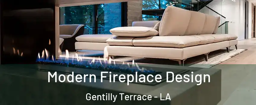 Modern Fireplace Design Gentilly Terrace - LA