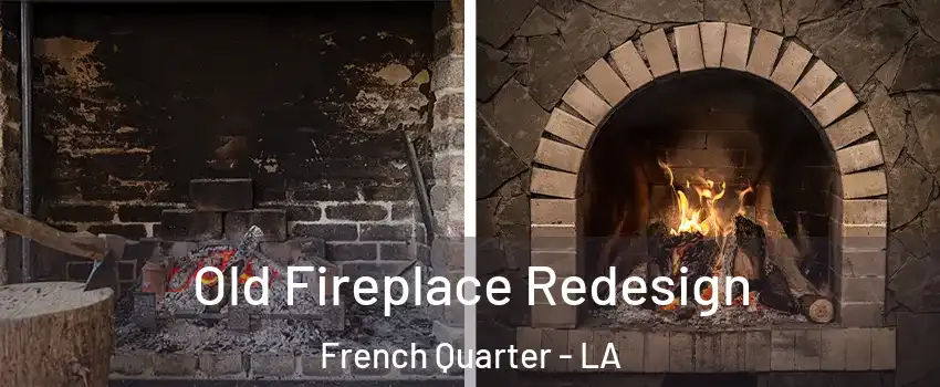 Old Fireplace Redesign French Quarter - LA