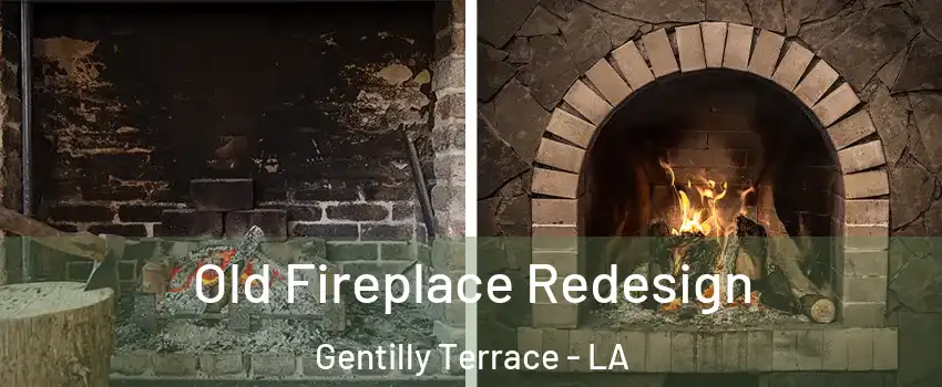 Old Fireplace Redesign Gentilly Terrace - LA