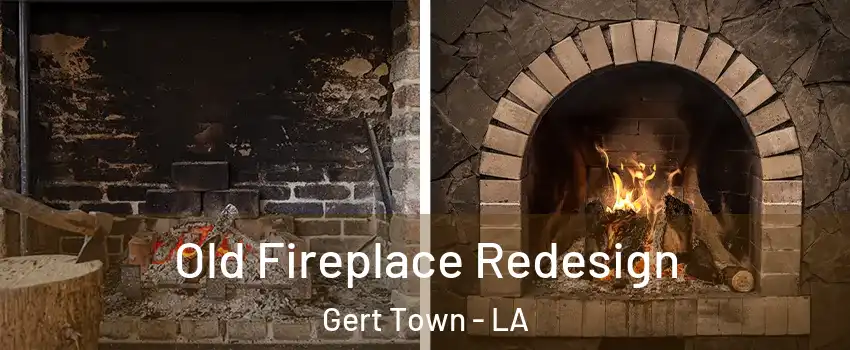 Old Fireplace Redesign Gert Town - LA