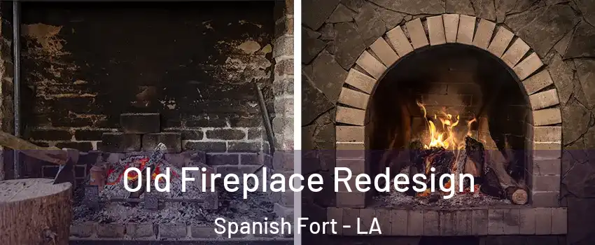 Old Fireplace Redesign Spanish Fort - LA