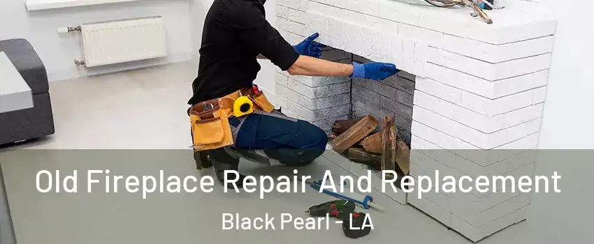 Old Fireplace Repair And Replacement Black Pearl - LA