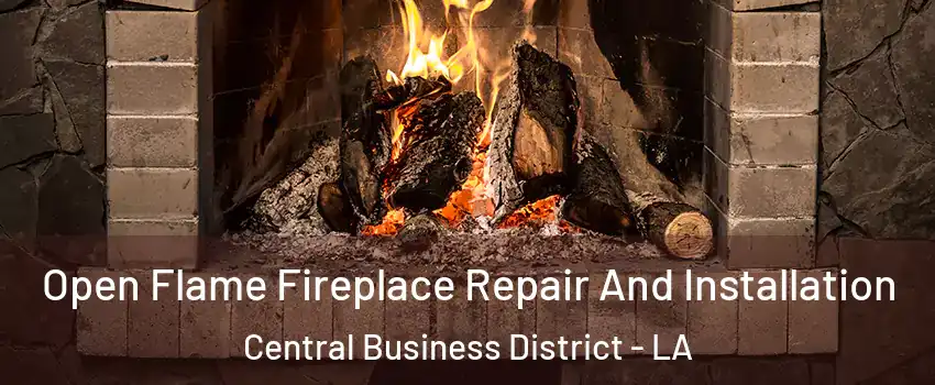 Open Flame Fireplace Repair And Installation Central Business District - LA