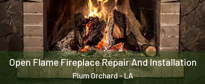 Open Flame Fireplace Repair And Installation Plum Orchard - LA